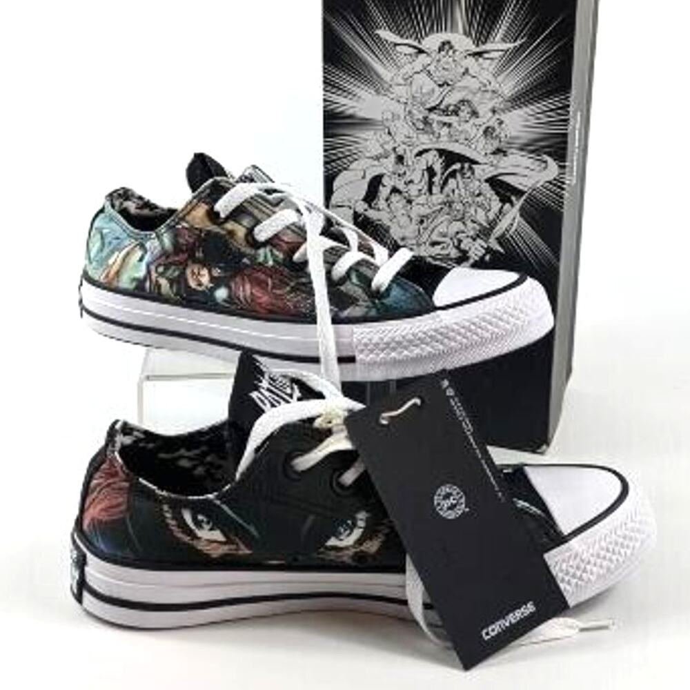 New Converse Batgirl Sneakers Mens 4 Womens 6 DC Comics Low Top Box All Star